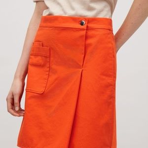 COS Orange Mini Skirt